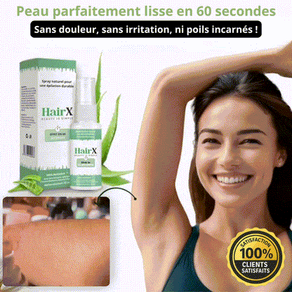 HairX™ - Le spray épilatoire à l'aloe vera