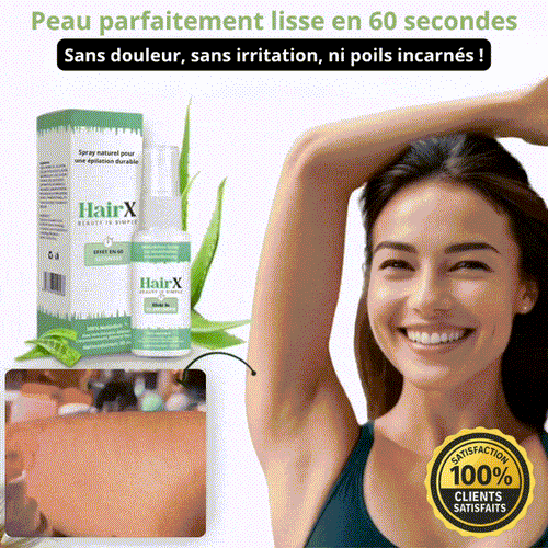 HairX™ - Le spray épilatoire à l'aloe vera