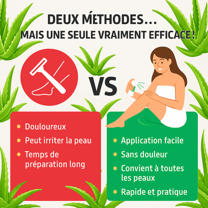 HairX™ - Le spray épilatoire à l'aloe vera