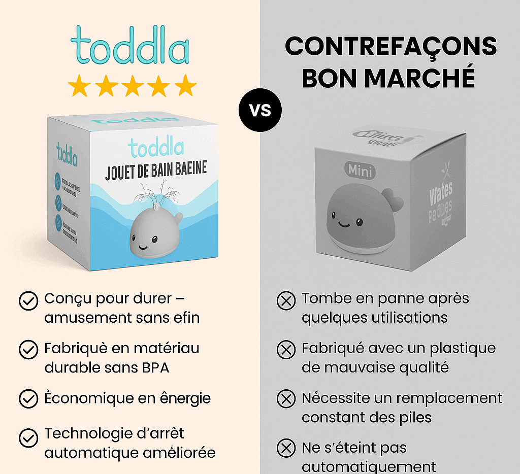 Jouet de bain baleine Toddla™
