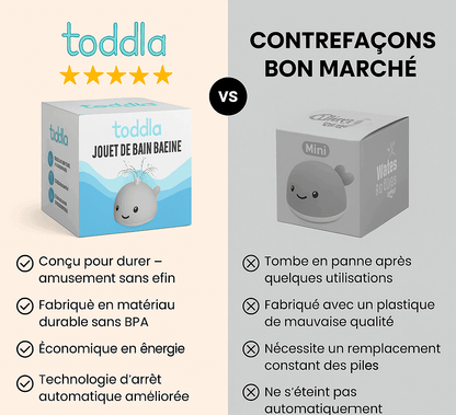 Jouet de bain baleine Toddla™